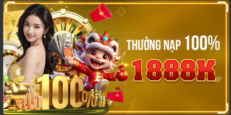 Tặng 100% giá trị thẻ nạp giá trị đến 1.888K